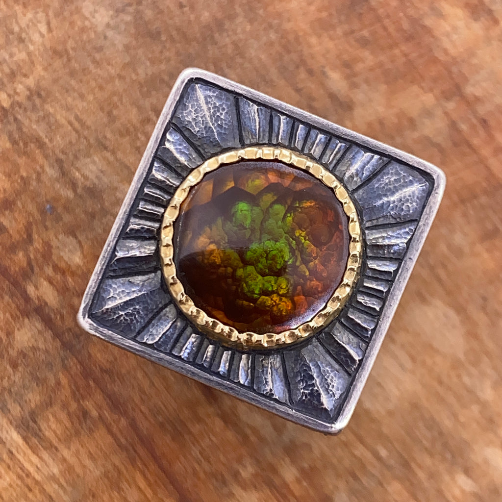Fire agate Ring