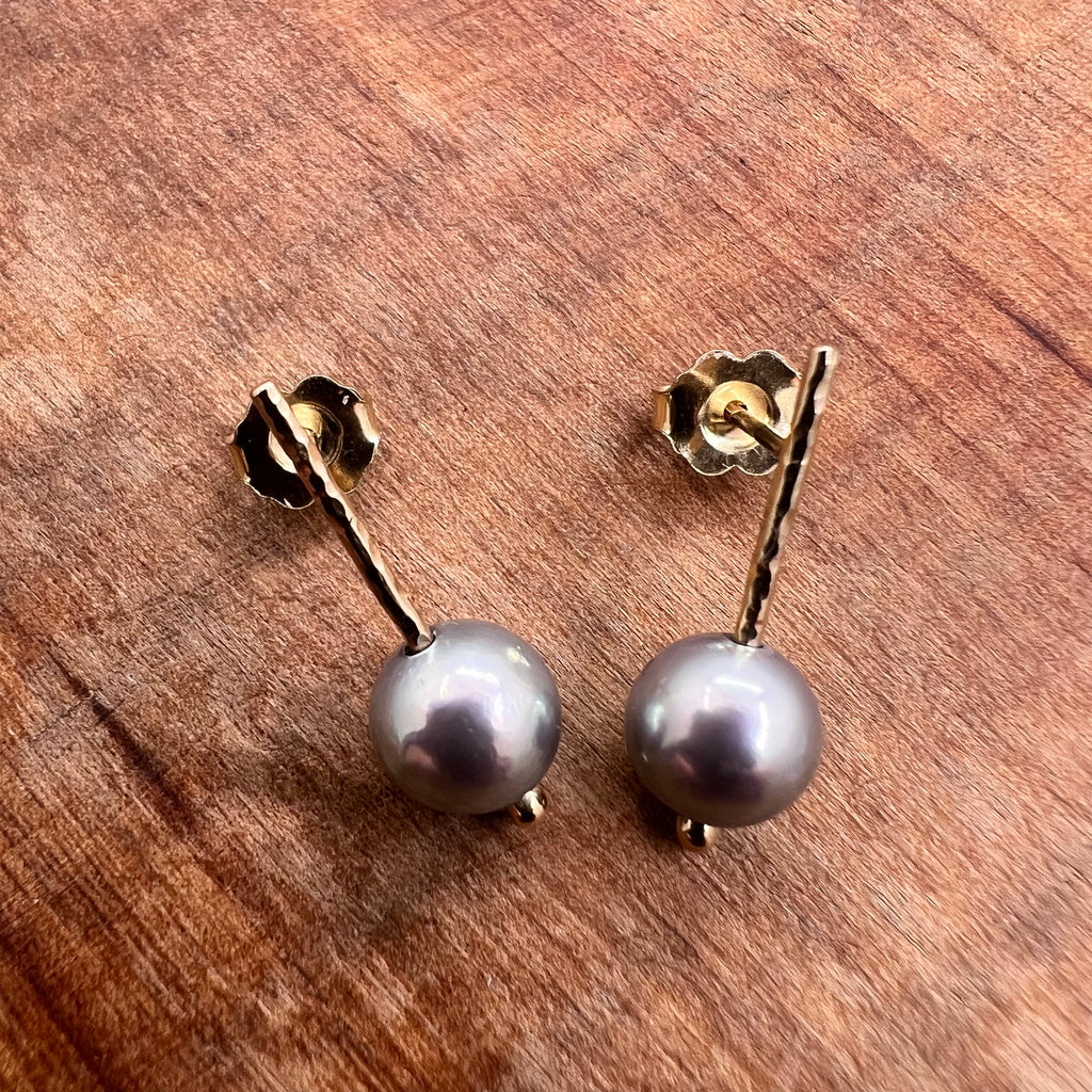 Akoya Silver Pearl Earrings