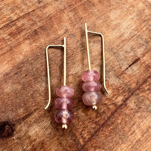 Pink Sapphire “Bubble” Earrings
