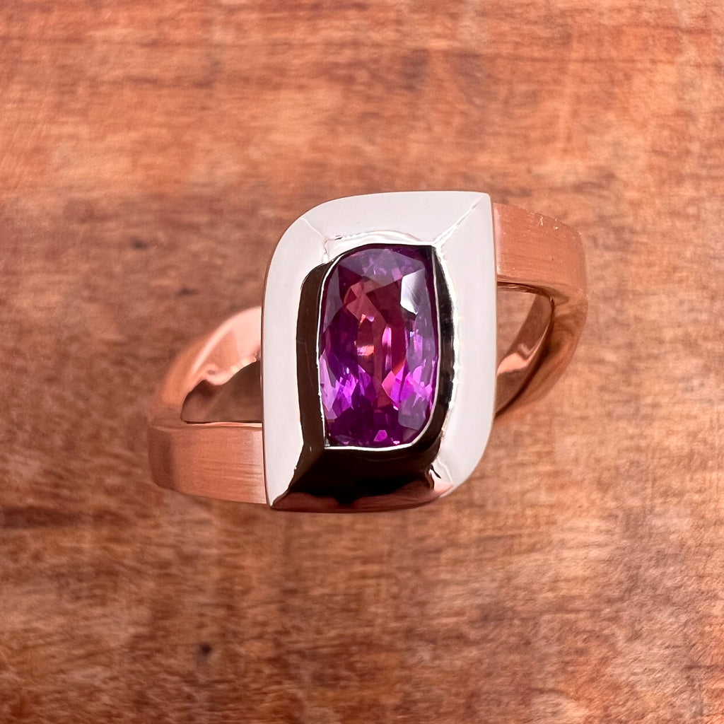 Fuchsia Sapphire Ring