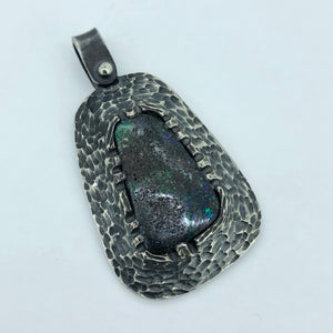 Large boulder opal pendant