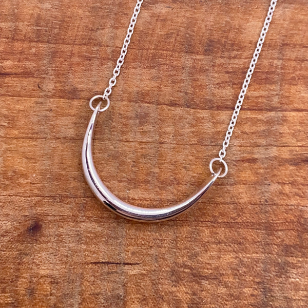 ◆HYERES LOR◆ [Bayer] Silver (C) Moving Square Necklace M B Smile Silver Necklace ( larger version) – Jacob Raymond Jewelry