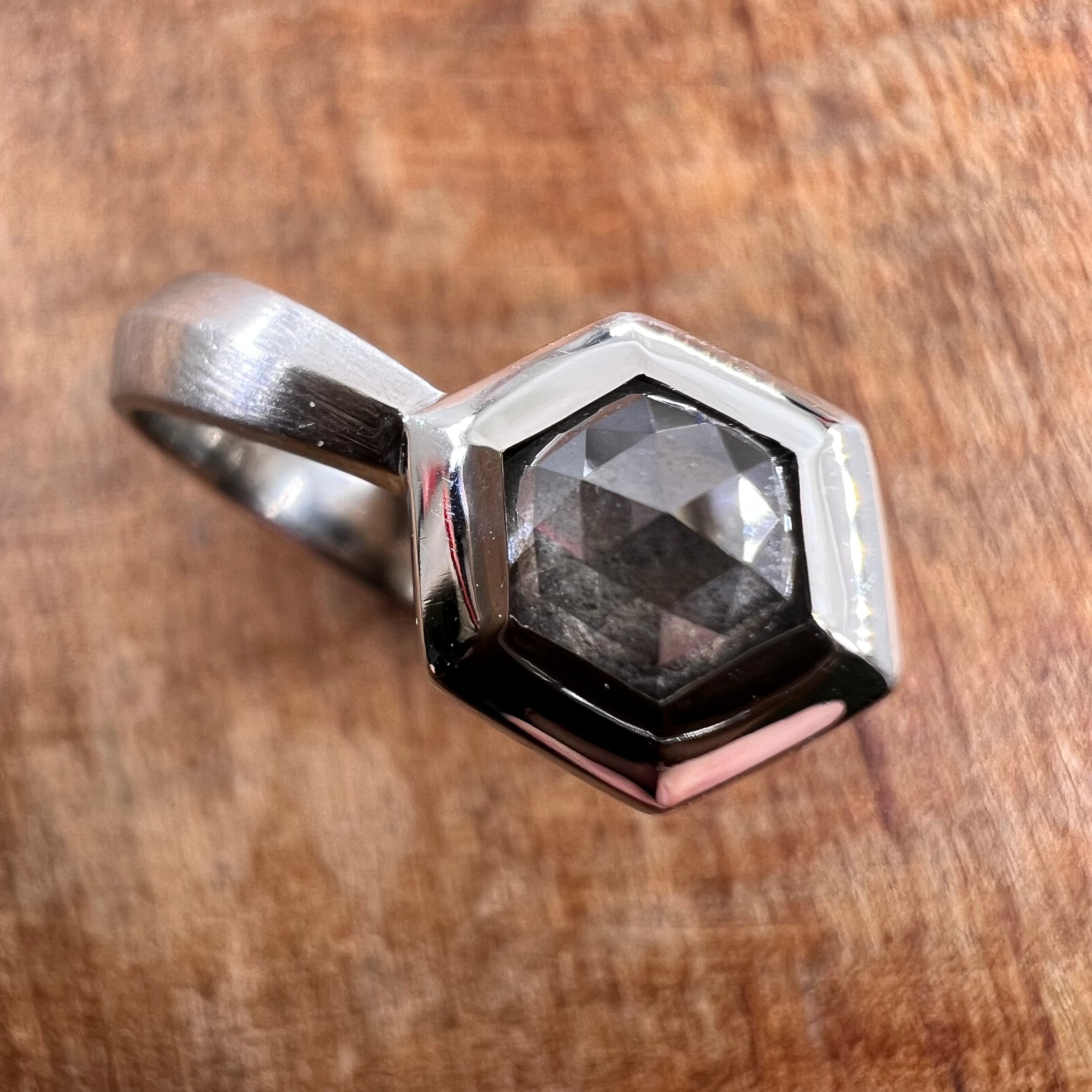 Gray Diamond Ring
