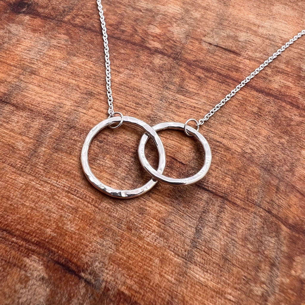 Sterling silver infinity necklace, 19 inch